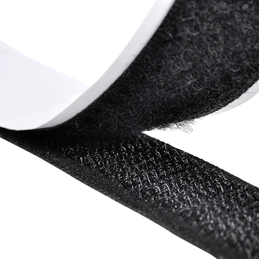 VELCRO EN ROLLO (2.5 X 200cm) NEGRO 2/1 (Cintas de Montaje)