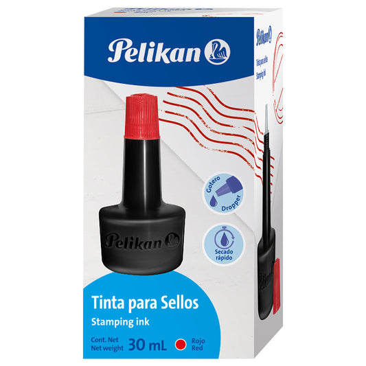 TINTA GOTERO P/ALMOHADILLA 30ML ROJA