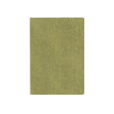 AGENDA DIARIA 2024 (14.5 X 20.5) GREEN SOFT C/ELASTICO Sur