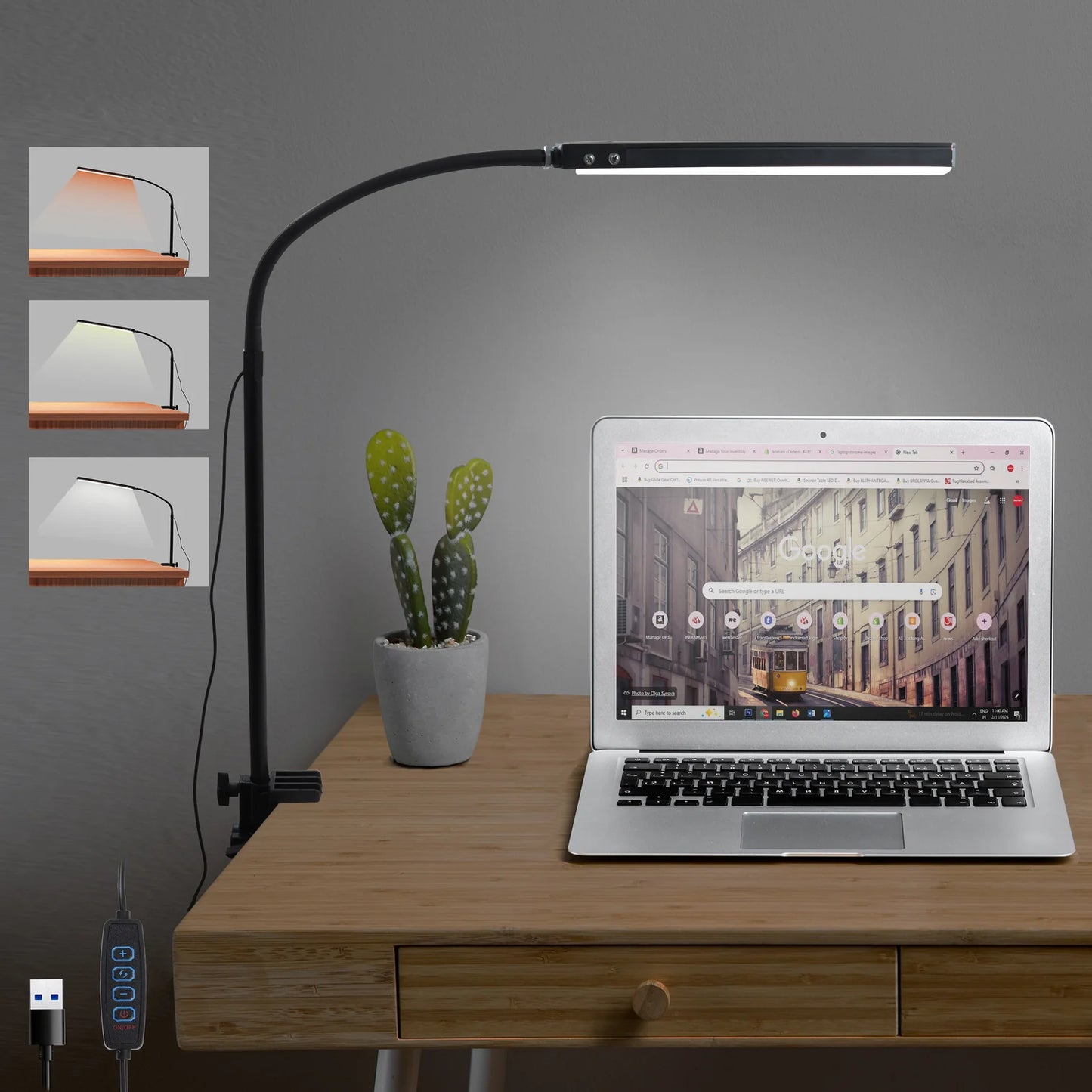 LAMPARA LED 12" 5 VOLTIO P/MESA DE DIBUJO