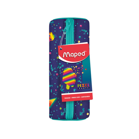ESTUCHE P/LAPICES REDONDO PIXEL PARTY