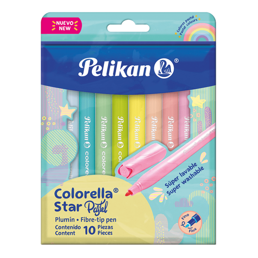 JUEGO MARCADORES COLORELLA STAR PASTEL 10/1