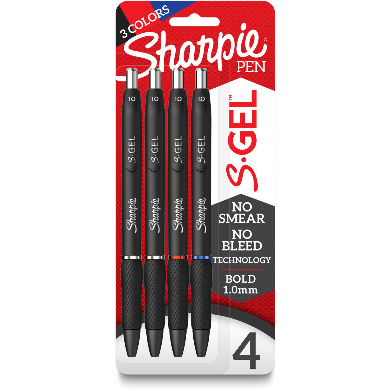 BOLIGRAFOS SHARPIE RT 1.0MM GEL 4/1 SURTIDAS BLISTER