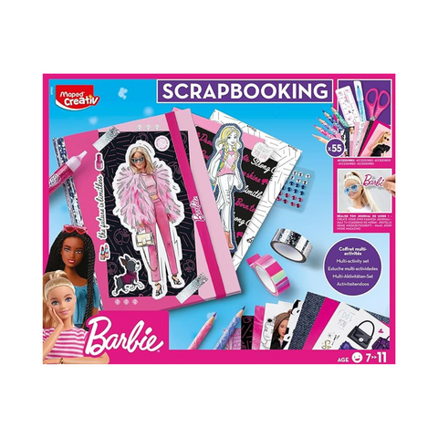 JUEGOS CREATIVOS, CAJITA SCRAPBOOKING - BARBIE