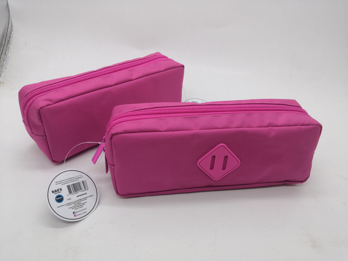 ESTUCHE PARA LAPICES BAGS ROSADO 2 ZIP