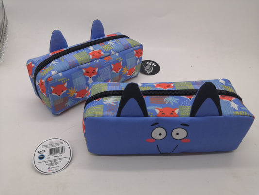 ESTUCHE PARA LAPICES BAGS CUTE AZUL