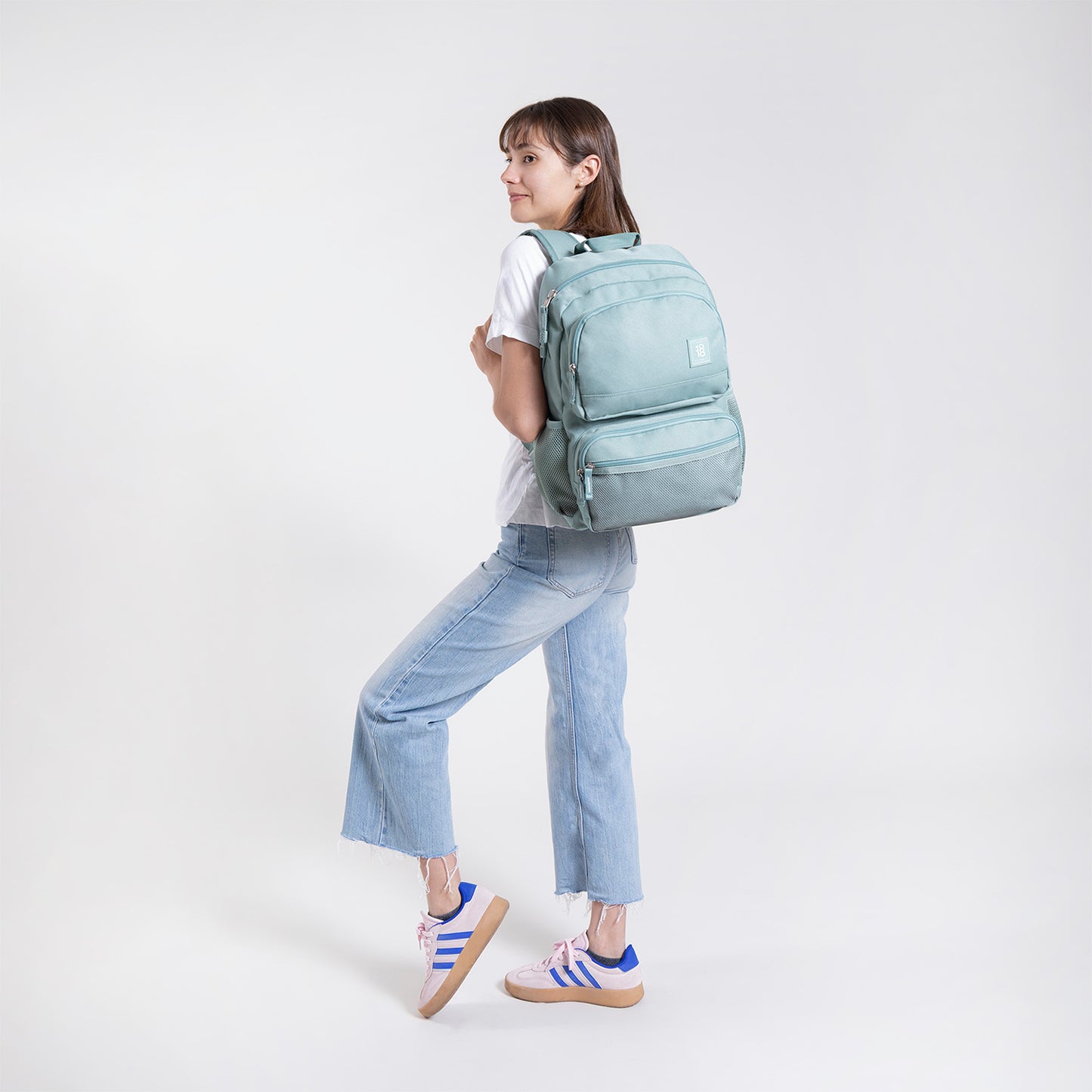 MOCHILA CHENSON GRANDE 1818 WYNN AZUL TURQEZ