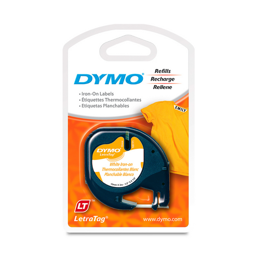 CINTAS P/ROTULADORA LETRATAG 1/2 PLANCHABLE BL