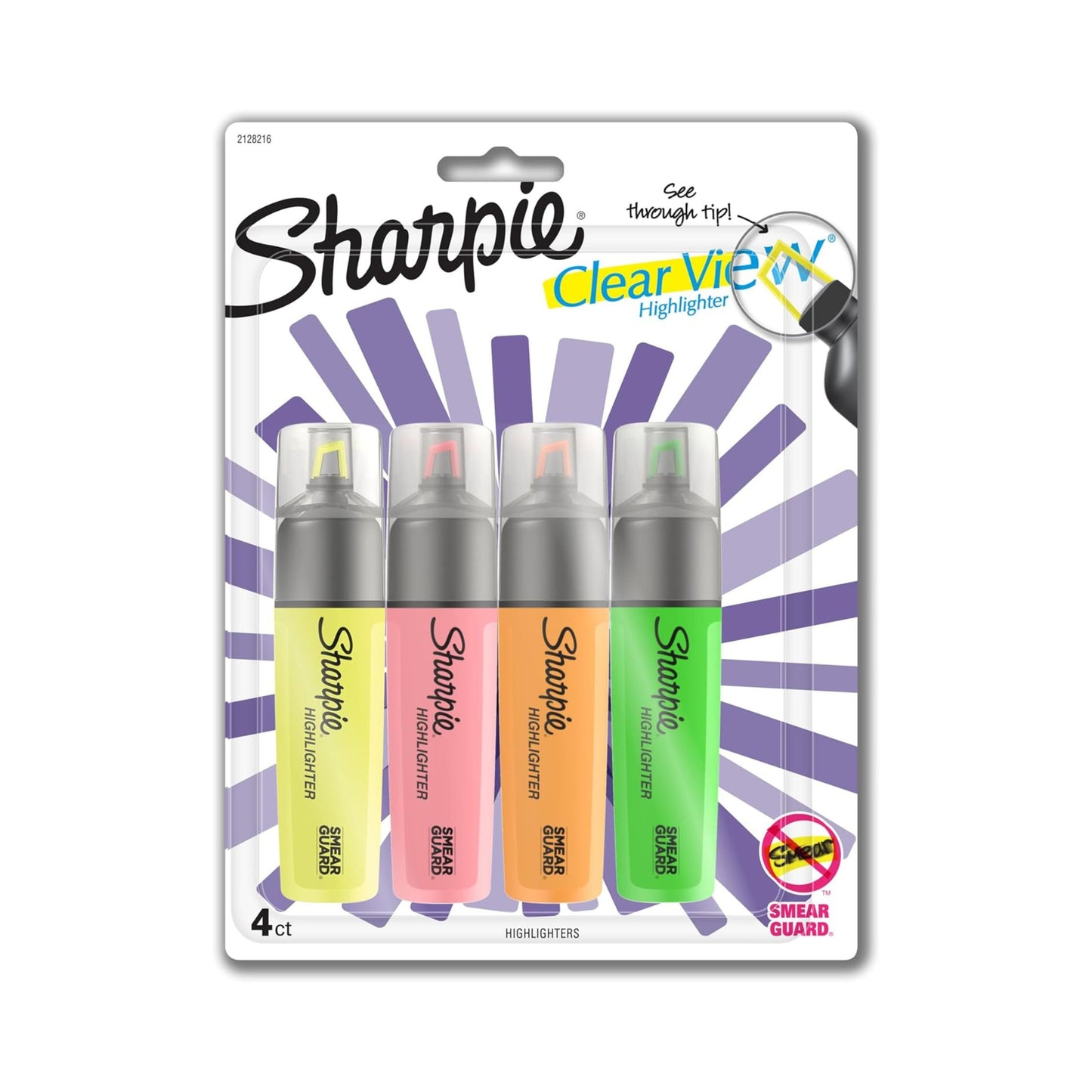RESALTADOR SHARPIE CLEAR VIEW 4/1 Surt. BL