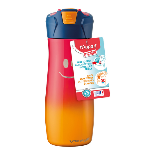 TERMOS PLASTICO P/AGUA PARA NIÑOS 580ML ROSADO