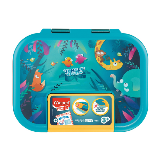 RECIPIENTE P/MERENDAR MINIZ ECOZEN 900ML JUNGLE FEVER