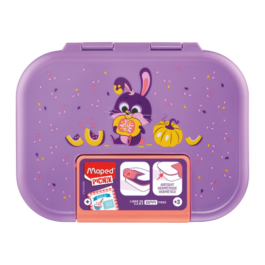 RECIPIENTE P/MERENDAR MINIZ ECOZEN 900ML RABBIT