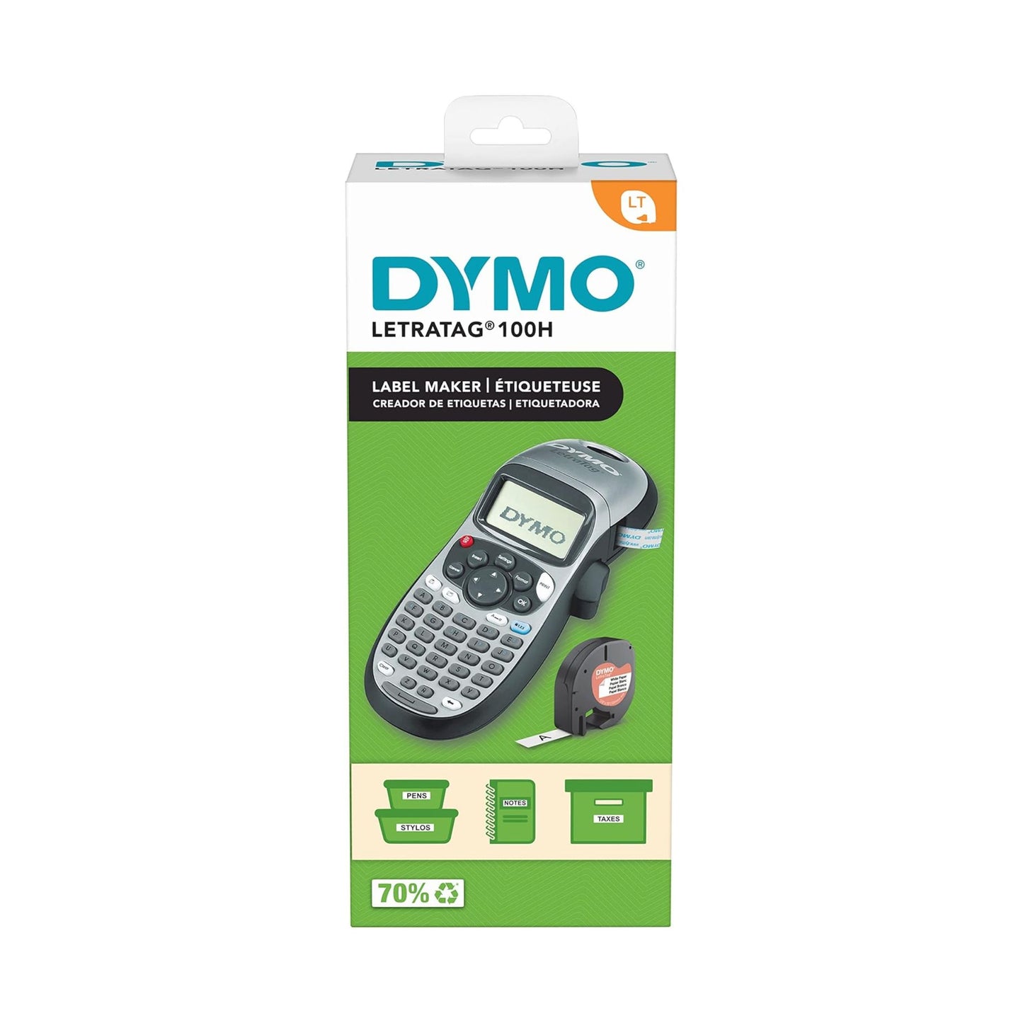 ROTULADORA DYMO LETRATAG LT-100H GRIS