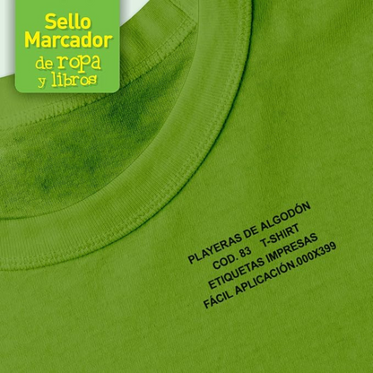 SELLO MARCADOR DE ROPA Y LIBROS