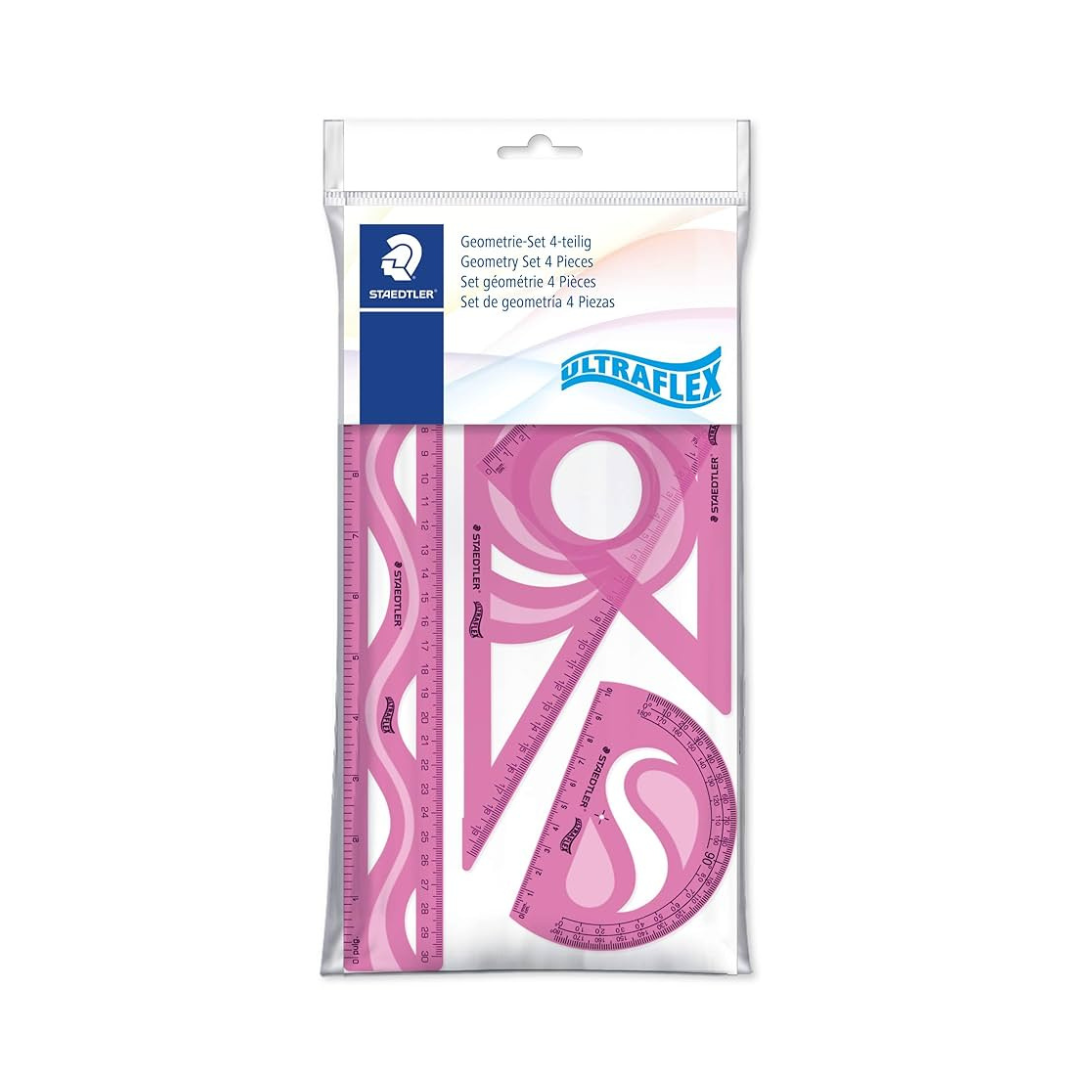 JUEGO GEOMETRICO ULTRAFLEXIBLE 4 PZS Surtido BL