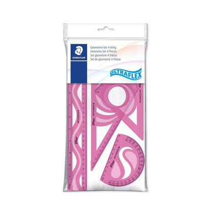 JUEGO GEOMETRICO ULTRAFLEXIBLE 4 PZS Surtido BL
