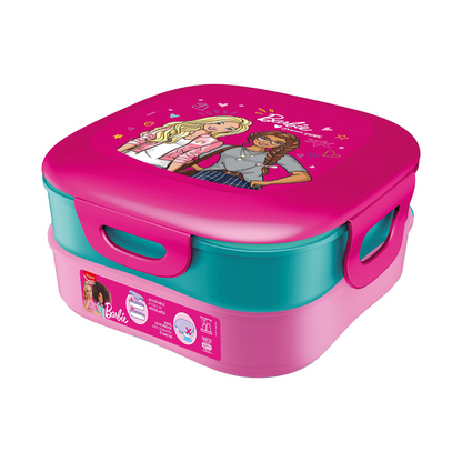 RECIPIENTE PARA COMIDA 2 COMPARTIMENTOS BARBIE