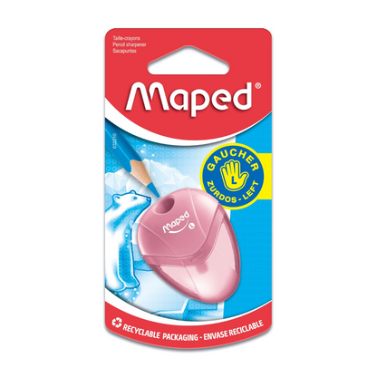 SACAPUNTAS C/DEPOSITO IGLOO 1 HOYO P/ZURDOS BL