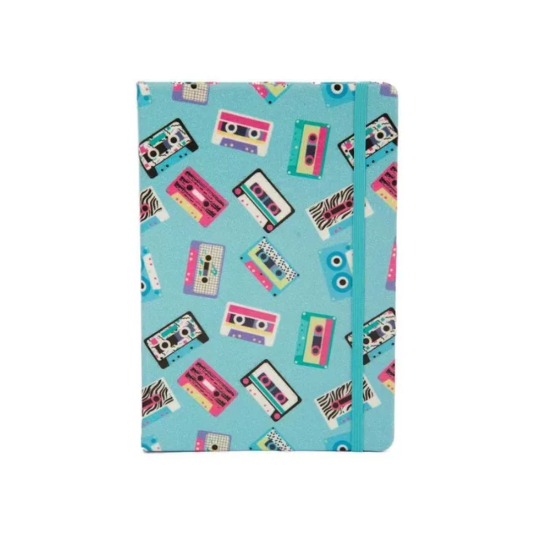 LIBRETAS GLITTER C/ELASTICO A5 192H CASSETTE BL