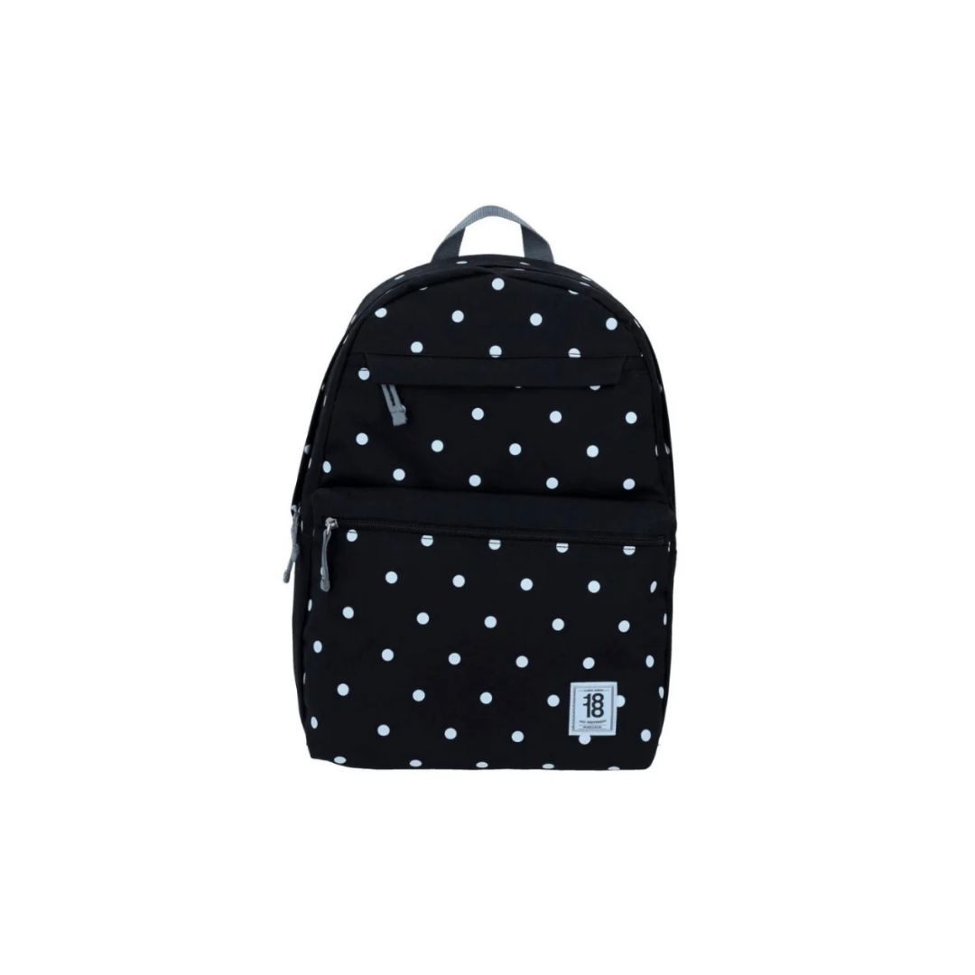 MOCHILAS CHENSON GDE. COLORS NEGRA C/LUNARES XX
