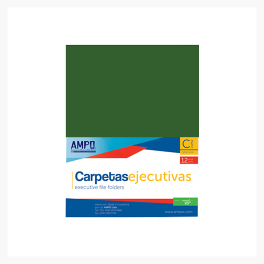 FOLDERS SATINADO - LAMINADO (8.5 X 11) VERDE