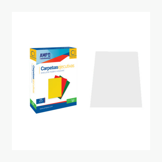 FOLDERS SATINADO - LAMINADO (8.5 X 11) BLANCO