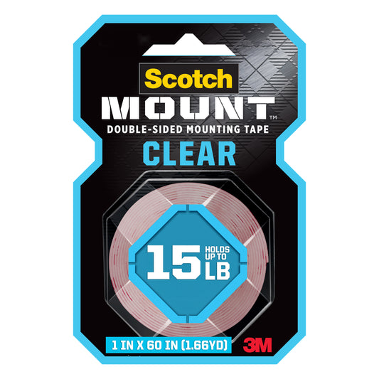 CINTAS PEGANTE DOBLE CARA (1 X 60pulg) CLEAR 15 Lib.