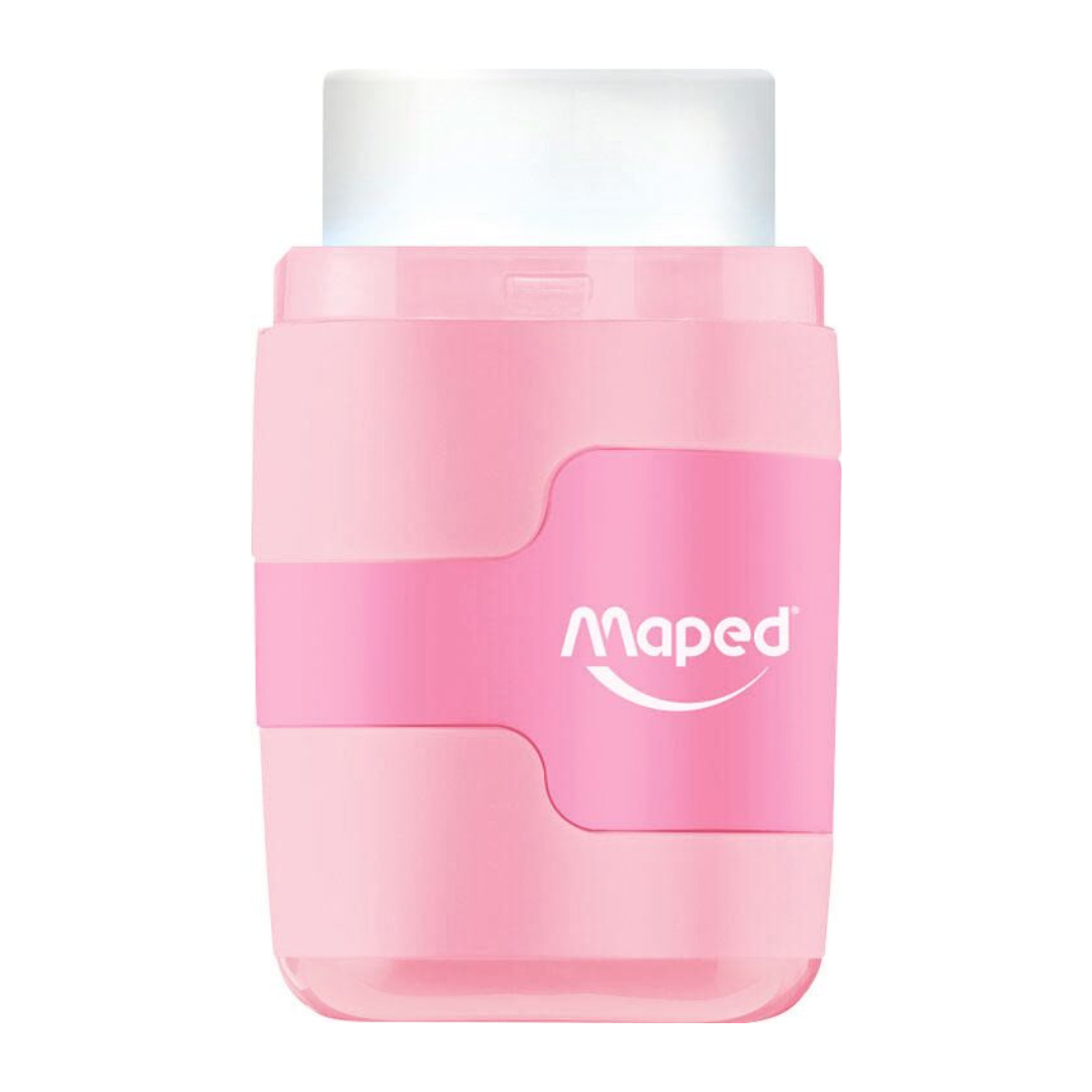 SACAPUNTAS C/GOMAS CONNECT 20 COL. PASTEL BLISTER