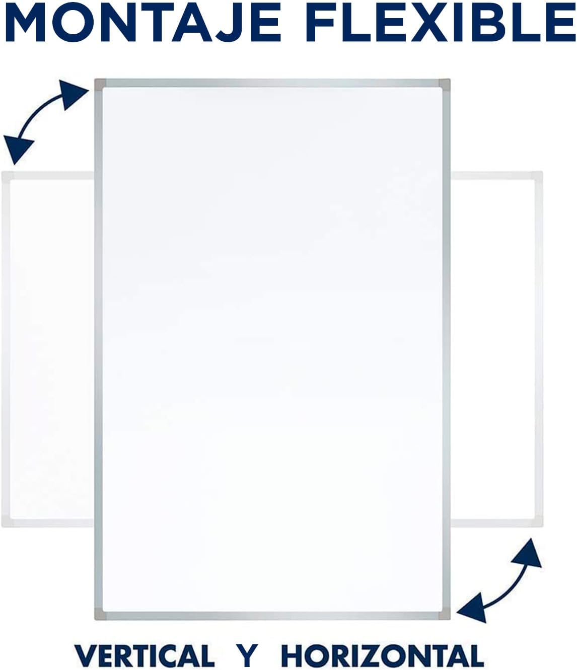 PIZARRA BLANCA BORDE D/METAL (18 X 24)