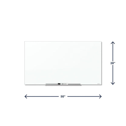 PIZARRA DE CRISTAL BLANCA 28 X 50 PULGADAS