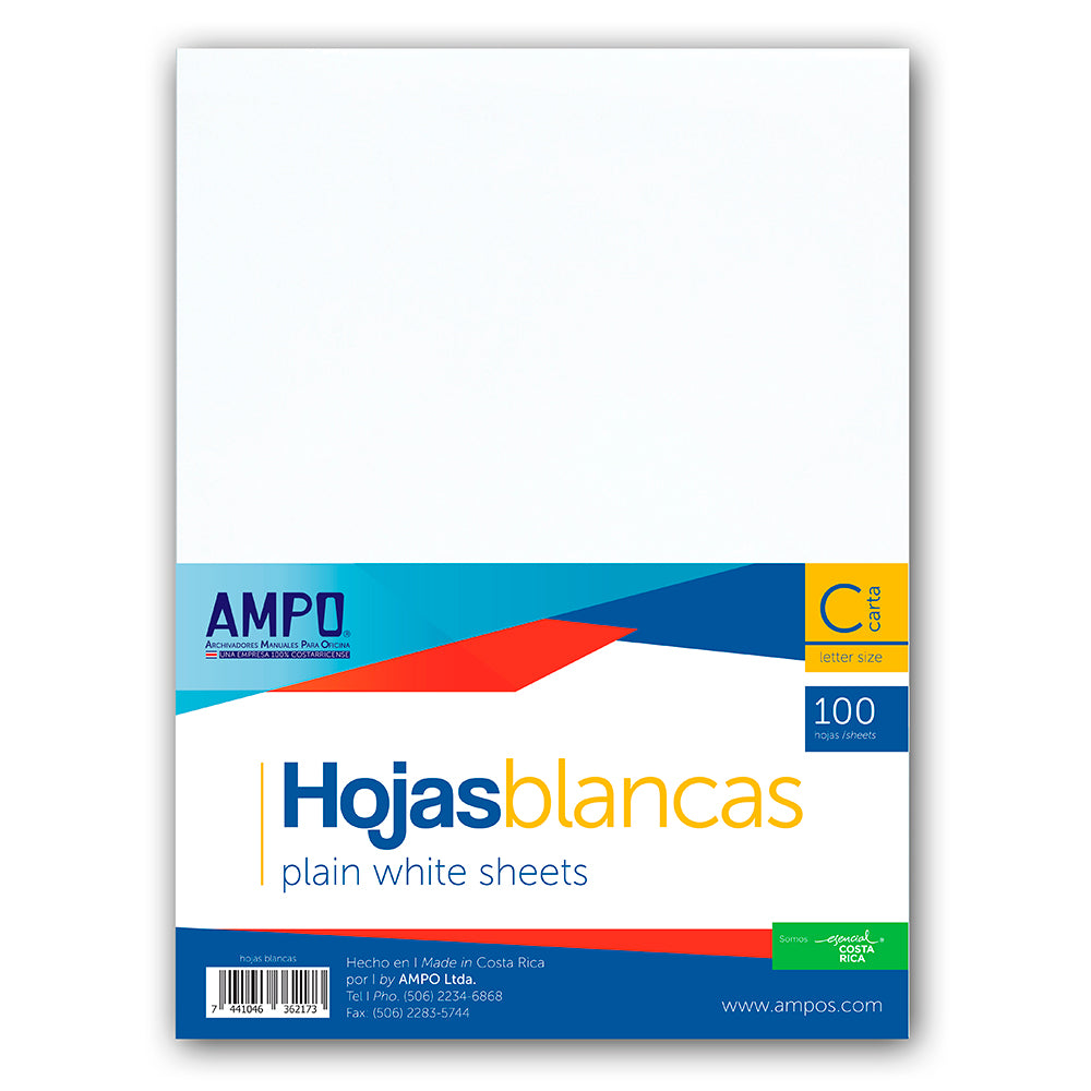 PAPEL BOND 20 (8.5 X 11) BLANCO (75gr) 100/1 (36217)