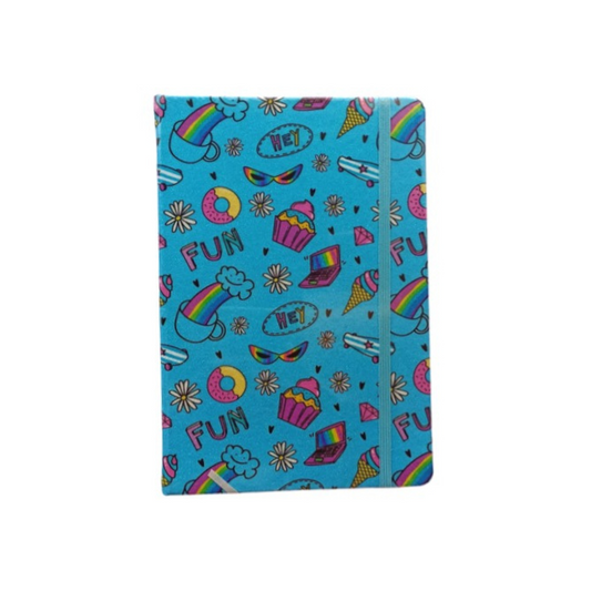 CUADERNO COSIDO C/L A5 GLITTER FUN