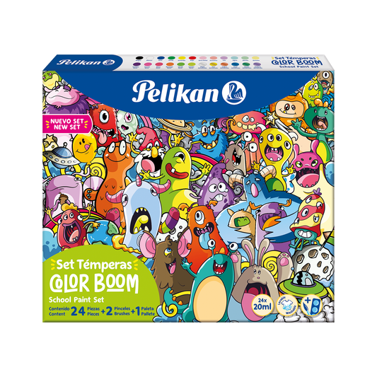 JUEGO DE TEMPERAS BOOM 24/1 SURTIDAS