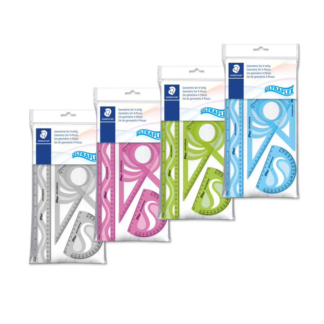 JUEGO GEOMETRICO ULTRAFLEXIBLE 4 PZS Surtido BL