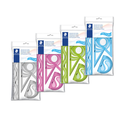 JUEGO GEOMETRICO ULTRAFLEXIBLE 4 PZS Surtido BL