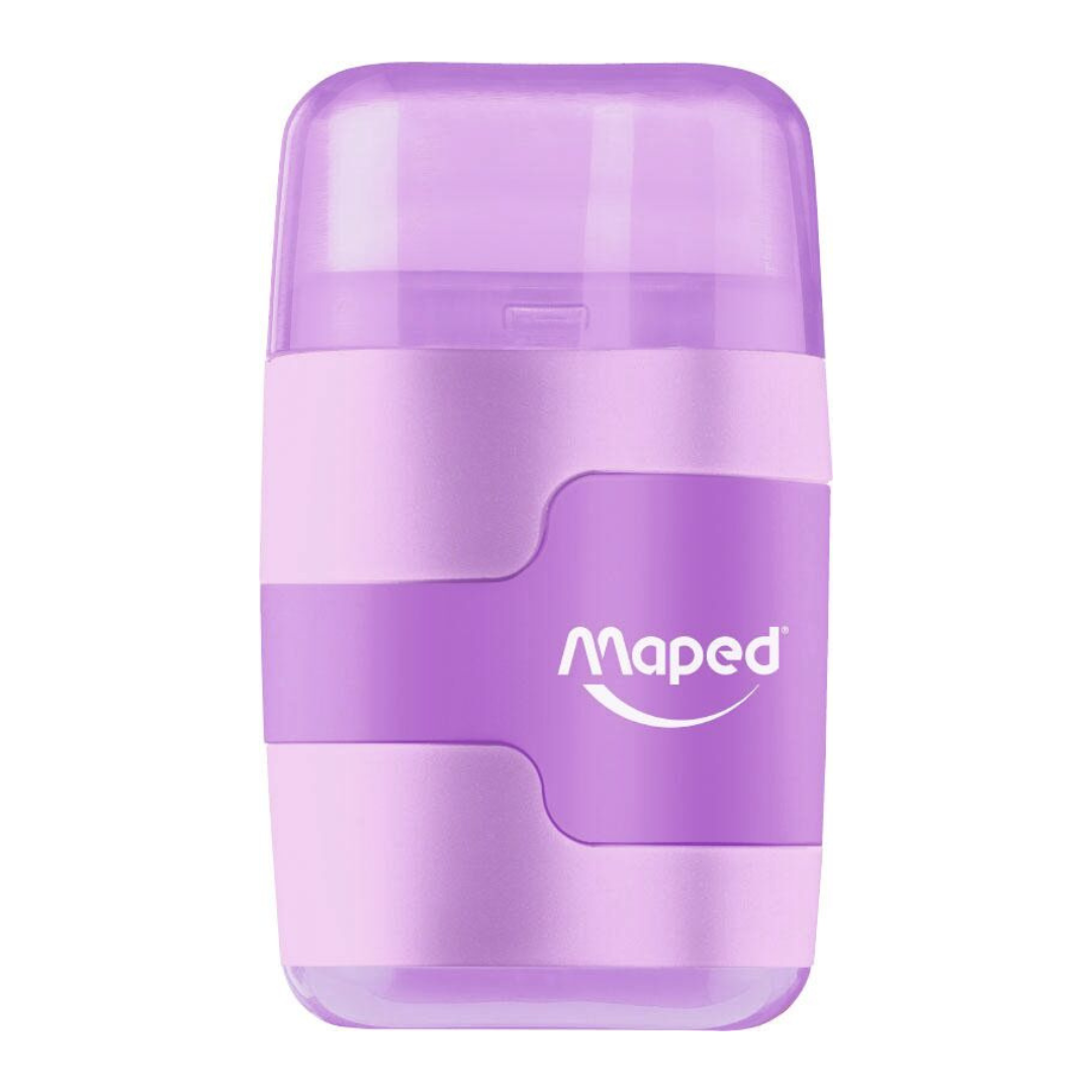 SACAPUNTAS C/GOMAS CONNECT 20 COL. PASTEL BLISTER