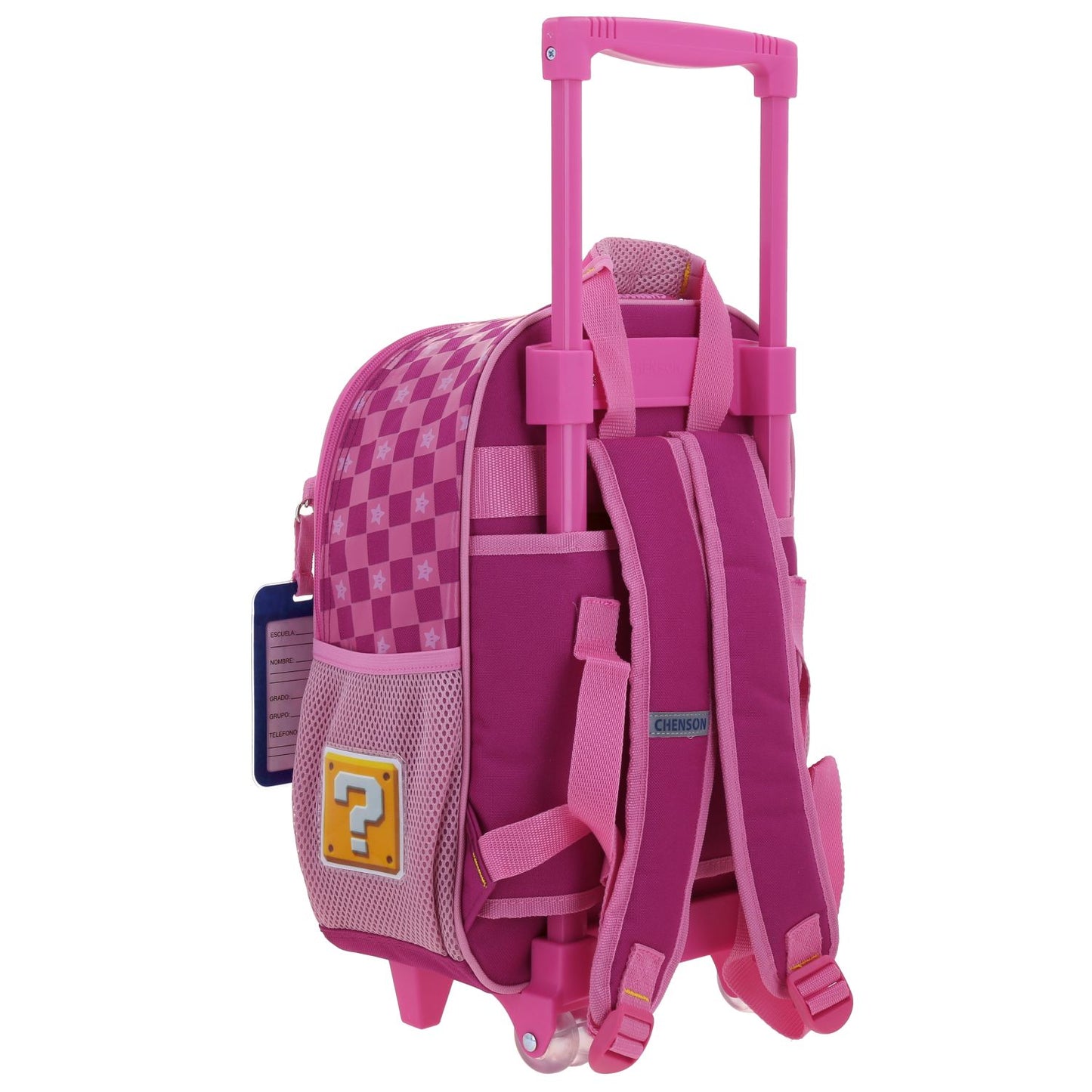 MOCHILA C/RUEDA CHENSON PEQ. MARIO B. BARB ROSA XXV