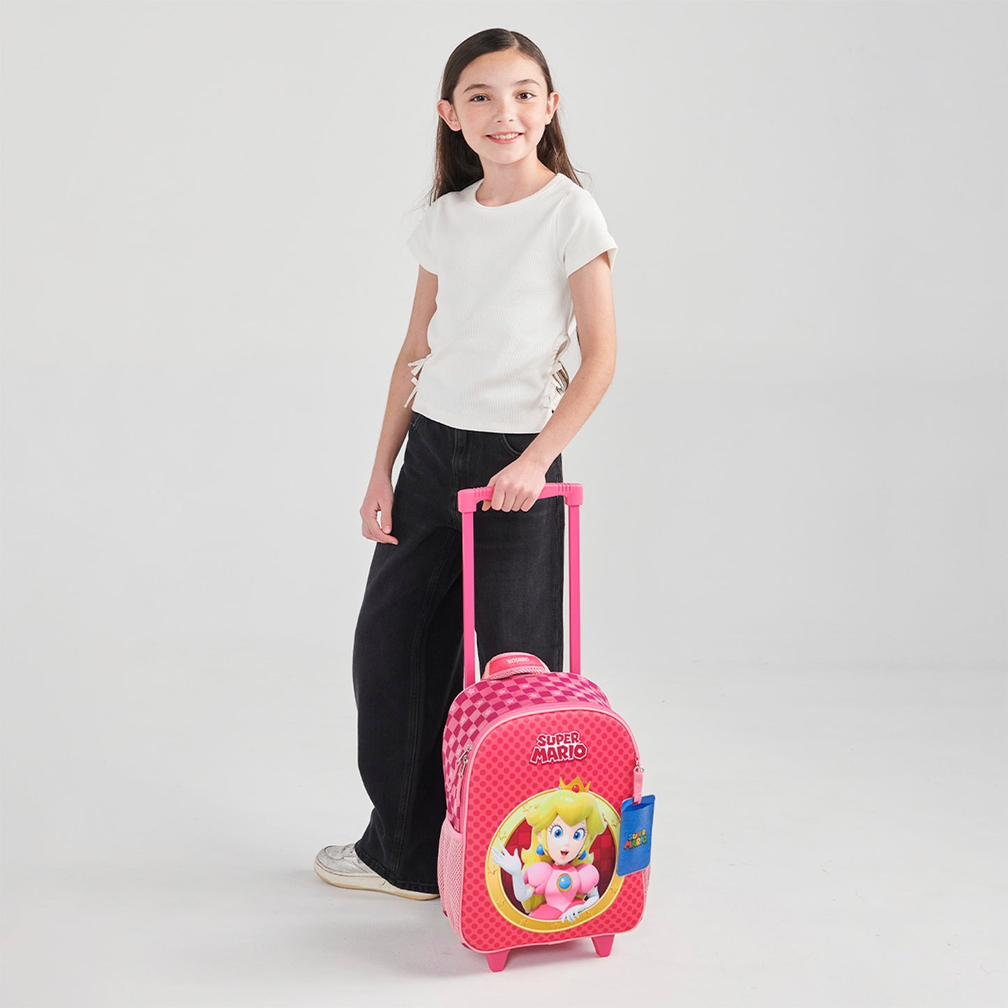 MOCHILA C/RUEDA CHENSON PEQ. MARIO B. BARB ROSA XXV