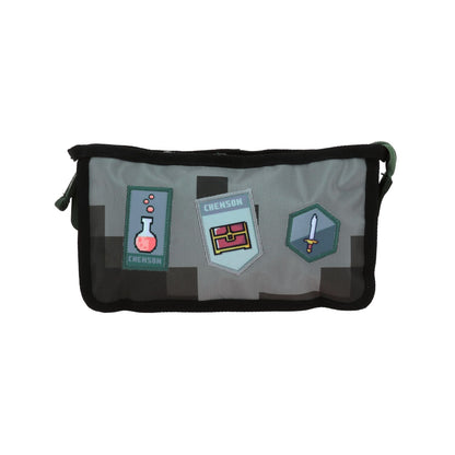 ESTUCHES P/LAPICES CHENSON ORIGINAL PIXELS VERDE OSC. XXV