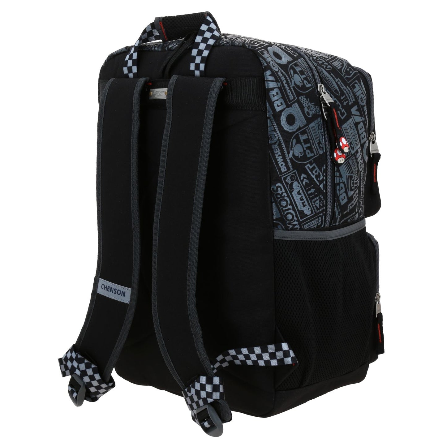 MOCHILA CHENSON EXTRA GDE. MARIO B. RACER NEGRO XXV
