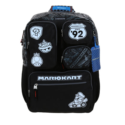 MOCHILA CHENSON EXTRA GDE. MARIO B. RACER NEGRO XXV