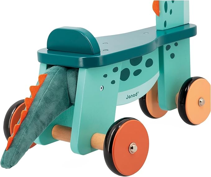 TRICICLO DE MADERA DINO - CORREPASILLOS PORTOSAURUS