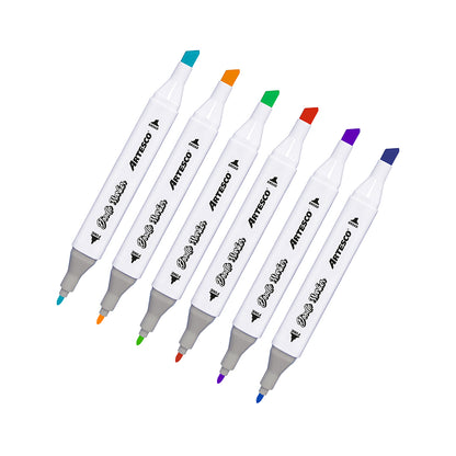 MARCADORES DOBLE P. DOODLE A BASE DE ALCOHOL 80/1 Caja Plastica
