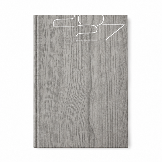 AGENDA DIARIA 2027 (15 X 21) CERVINO GRIS OSCURO