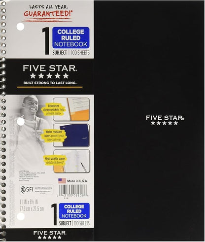 CUADERNO EN ESP. 1DIV. FIVE STAR