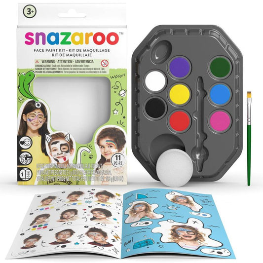 JUEGO DE PINTURA P/CARA SNAZAROO 8 COLORES WILD