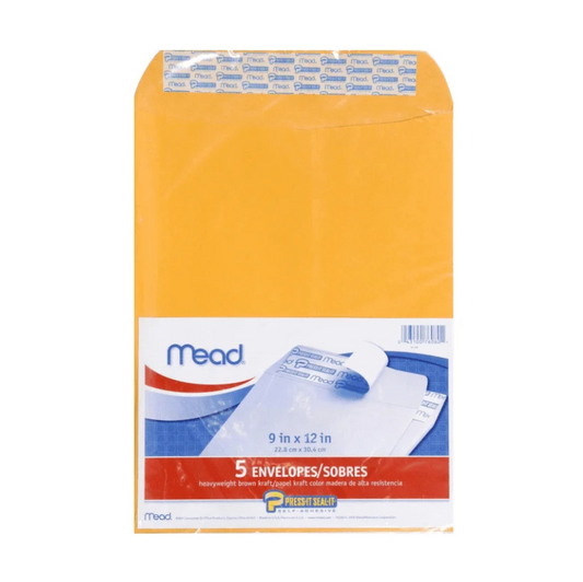 SOBRES MANILA (9 X 12) 5/1  (Mead)