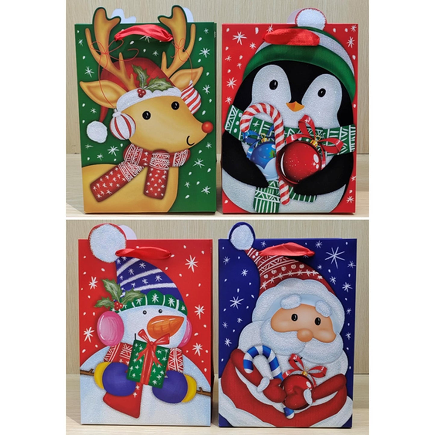 FUNDAS P/REGALO XMAS PLANE (17.5X23.5X8) NAVIDEÌÔA