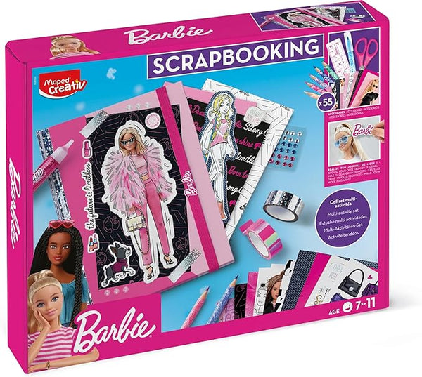 JUEGOS CREATIVOS, CAJITA SCRAPBOOKING - BARBIE