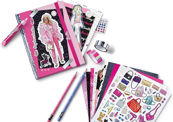 JUEGOS CREATIVOS, CAJITA SCRAPBOOKING - BARBIE